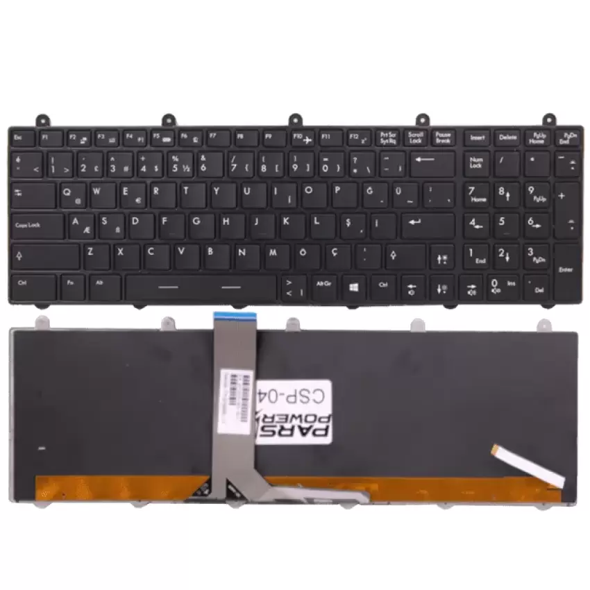 Msi GX60 1AC-038TR, GX70 3BE-042TR Notebook Klavye Işıklı (Siyah TR)
