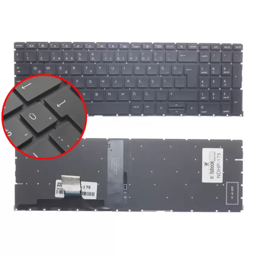 HP ProBook 450 G8 (34P04ES) Klavye Işıklı (Siyah TR)