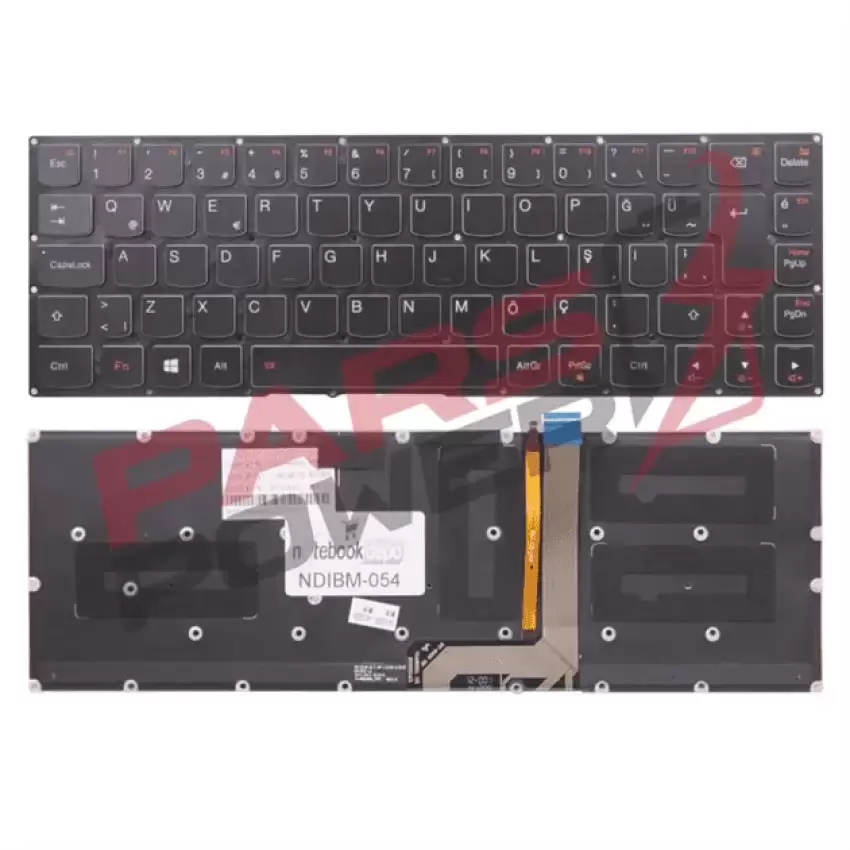 Lenovo V148520AK1, V-148520AK1 Notebook Klavye Işıklı (Siyah TR)