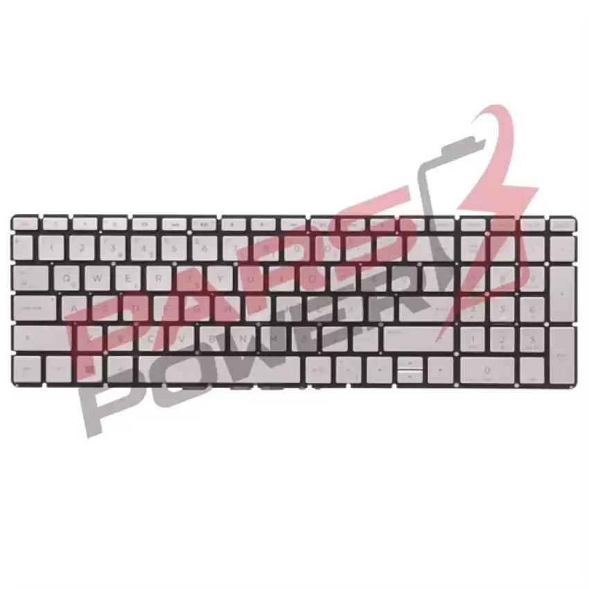 Hp 15-bs040nt, 15-bs041nt, 15-bs042nt Notebook Klavye Işıklı (Gümüş TR)