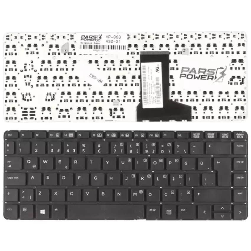 Hp ProBook 430 G1 F0X35EA, F0X36EA Notebook Klavye (Siyah TR)
