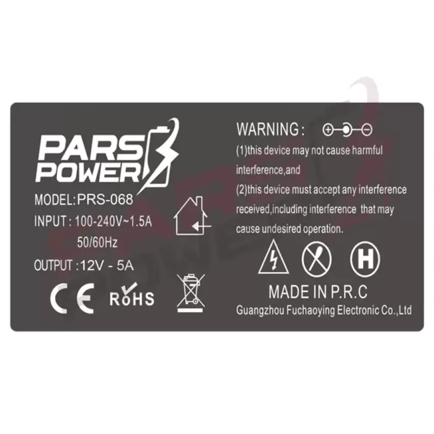 Pars Power PRS-068 60W 12V 5A (5.5*2.5mm) ADAPTÖR