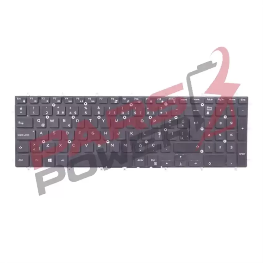 Dell inspiron 15-5575 P75F Notebook Klavye Işıklı (Siyah TR)