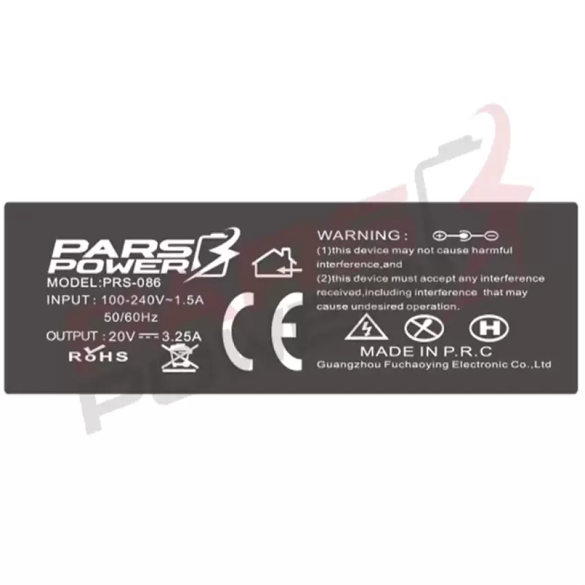 Pars Power PRS-086 65W 20V 3.25A (4.0*1.7mm YOGA) ADAPTÖR