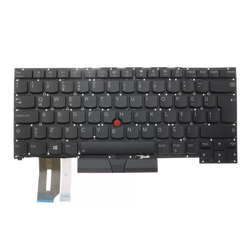 Lenovo Thinkpad 20QVCTO1WW, 20QVCTO1W2 Uyumlu Klavye Işıklı (Siyah TR)