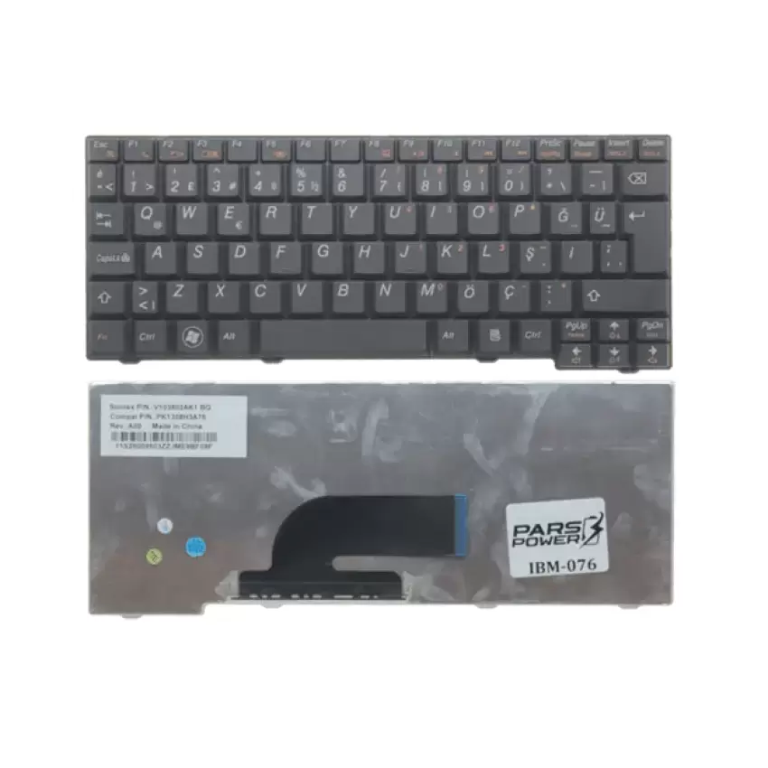 Lenovo ideaPad MP-08F53US-6861, 25-008871 Klavye (Siyah TR)