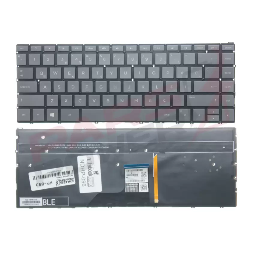 Hp 928504-141, 928505-141, AEX31U00010 Klavye Işıklı (Siyah TR)