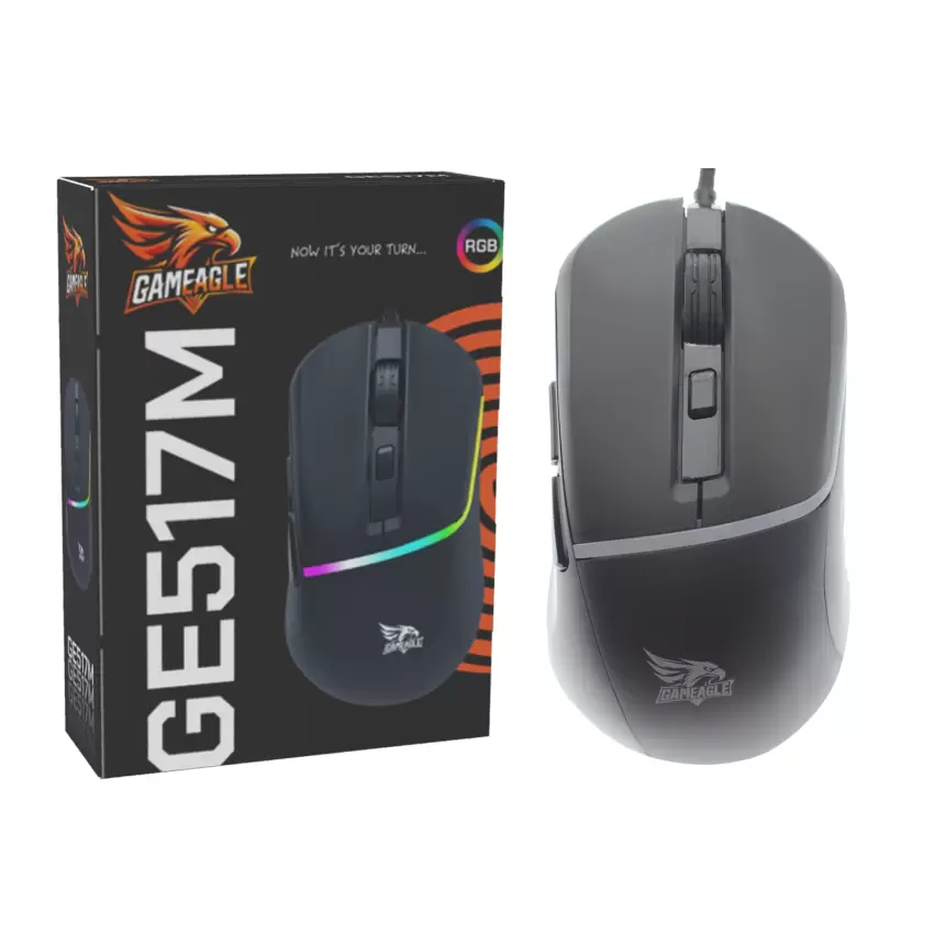 Gameagle GE517M Kablolu RGB Oyuncu Gaming Optik Mouse (Siyah)