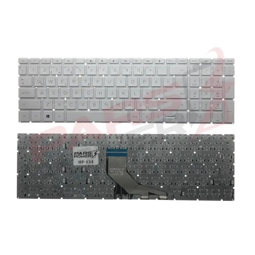 HP 250 G7 6UJ92ESE, 255 G7 9TX76ES Notebook Klavye (Gümüş TR)
