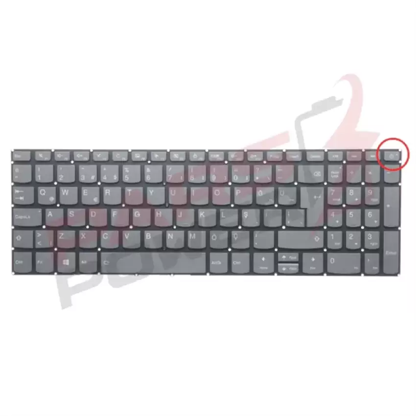 Lenovo 5CB0P26383, 5CB0P26394, 5CB0R16631 Klavye Işıklı (Füme TR)