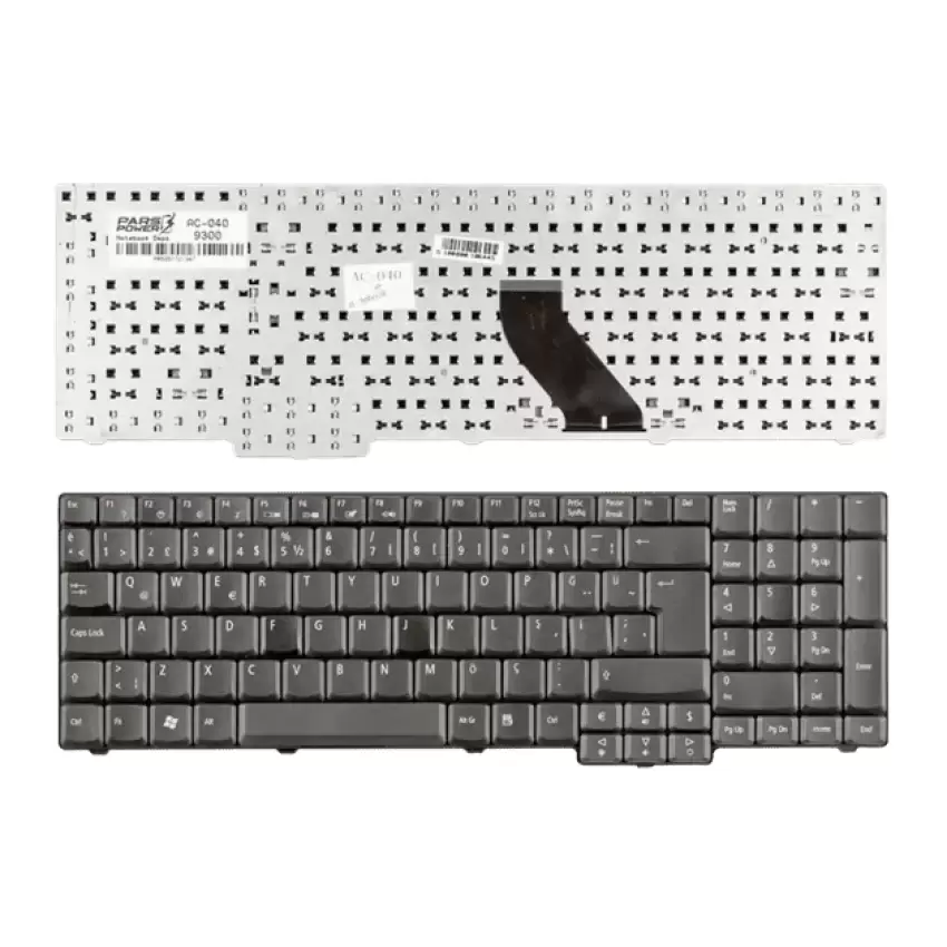 Acer Aspire 5235, 5335, 5355, 5535, 5737, 6930G, 9300, 5235, 5635G Serisi Notebook Klavye (Siyah TR)