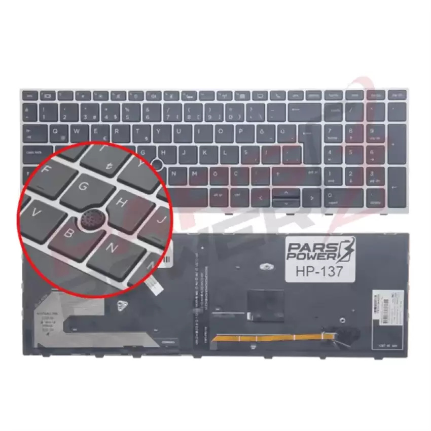 HP EliteBook 850 G5 3JX12EA, 5SR89ES Klavye Işıklı (Siyah TR)