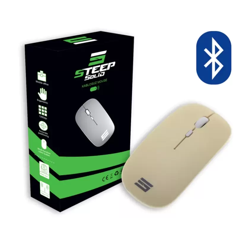 Steep Solid Magic 2.4G Bluetooth Mouse (Sarı)STEEPM1Y