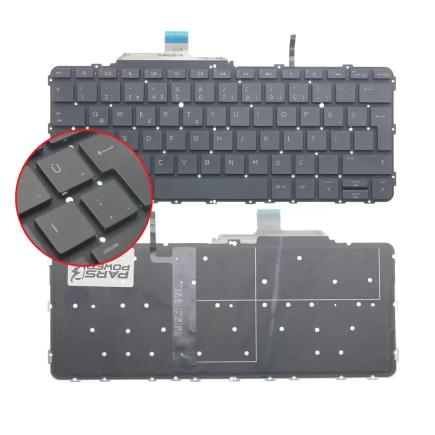 HP EliteBook Folio G1 (V1C37EA) Klavye Işıklı (Siyah TR)