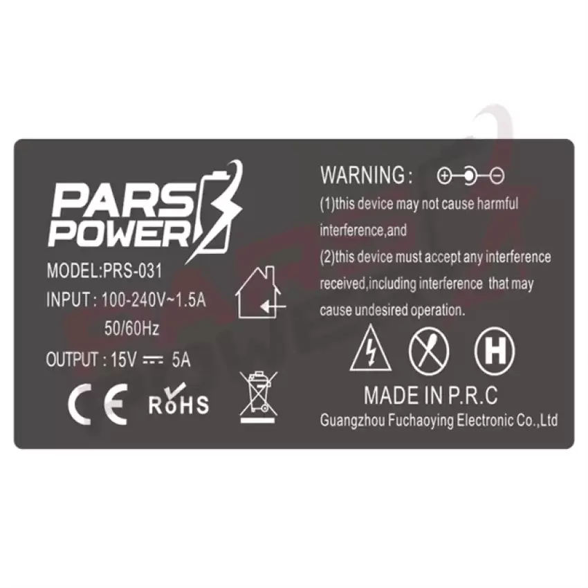 Pars Power PRS-031 75W 15V 5A (6.3*3.0mm) ADAPTÖR