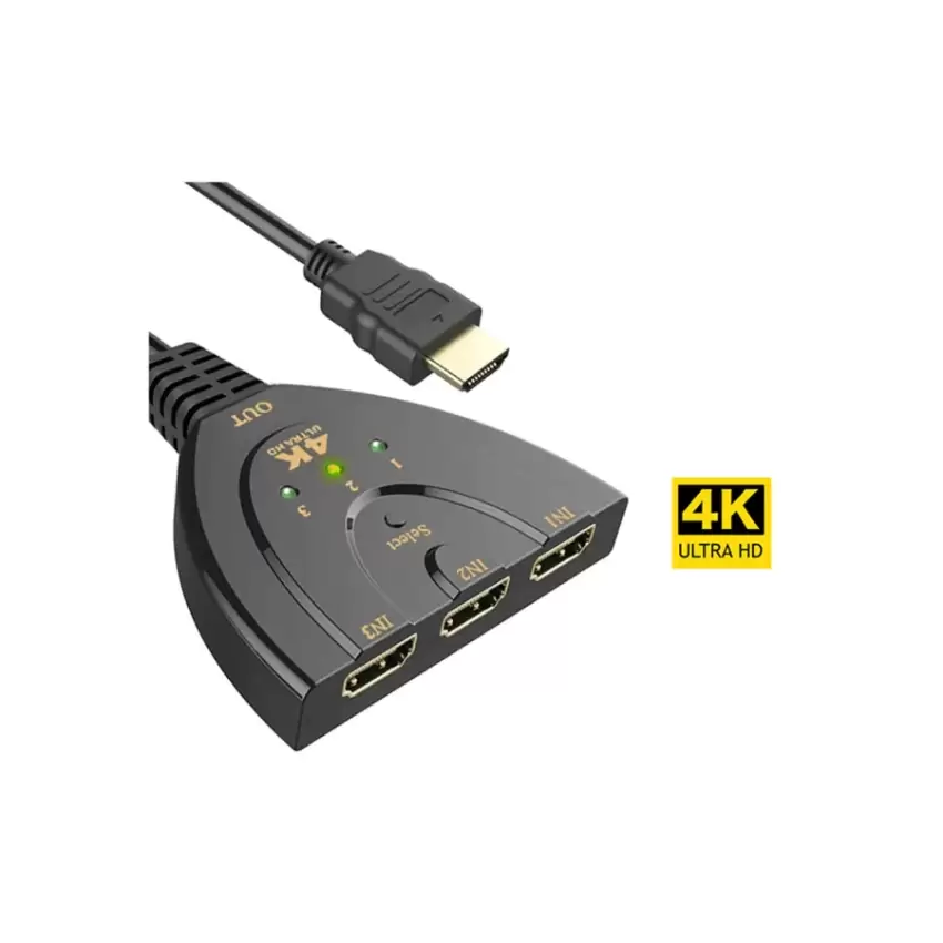 3 in 1 4K Hdmi Çoklayıcı - 3 Port Switch