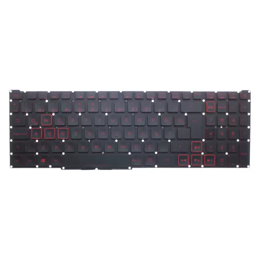 Acer Nitro 5 AN517-54-7118, AN517-54-717Q Klavye Işıklı (Siyah TR)