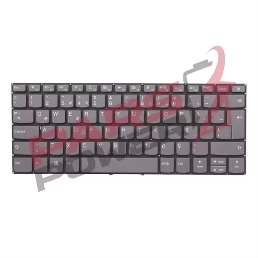Lenovo ideaPad 81A50027TX, 81A5007VTX Notebook Klavye (Füme TR)