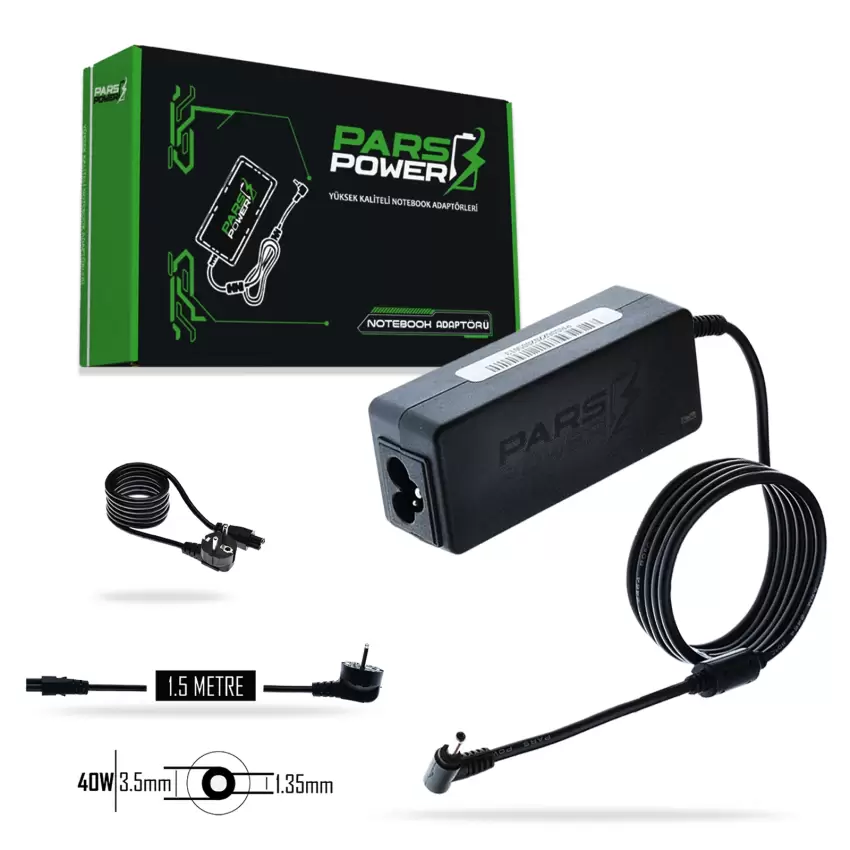 Pars Power PRS-053 40W 19V 2.1A (3.5*1.35mm) ADAPTÖR