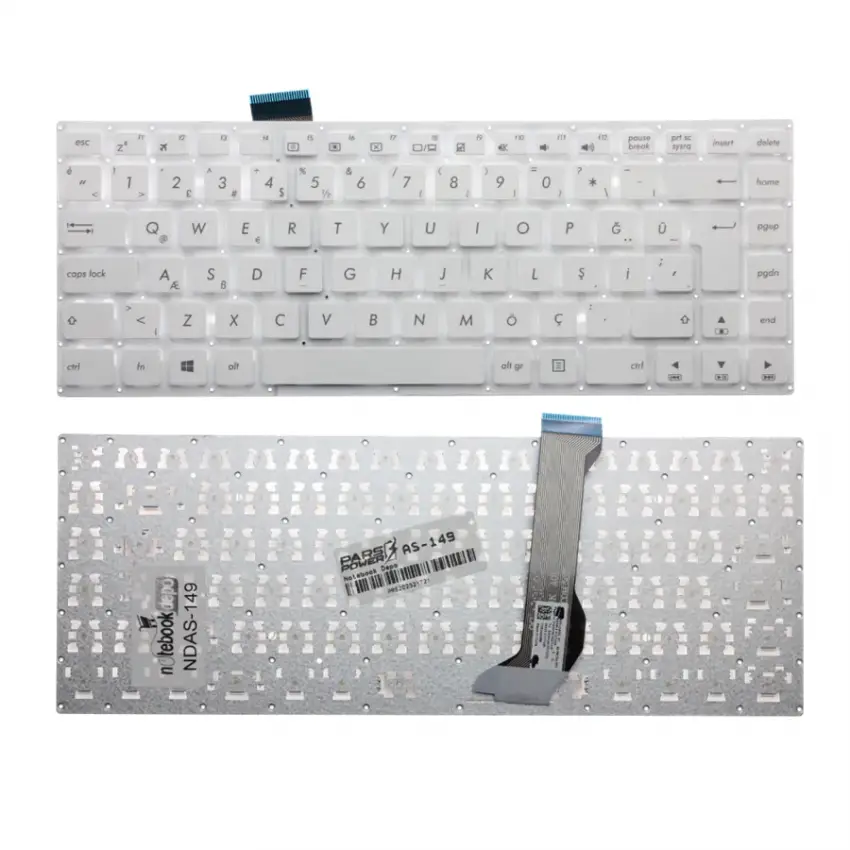 Asus VivoBook NSK-UV5SU 0T Klavye (Beyaz TR)