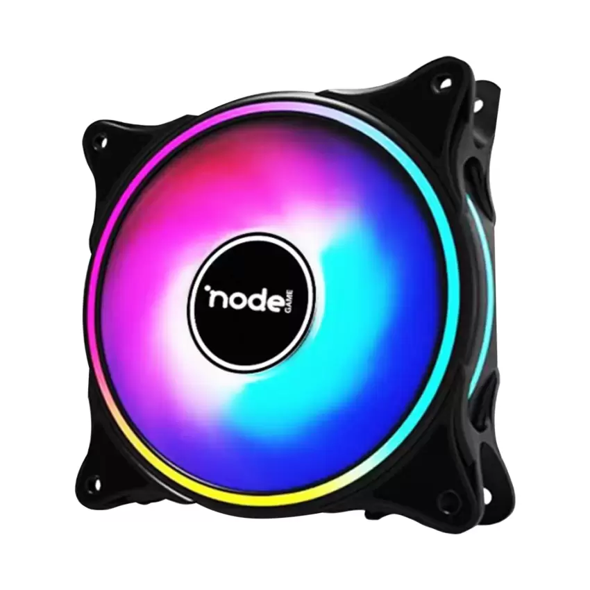 Node Game 3 Pin 120mm Rainbow RBW Led Fan - Performans Seri Sessiz Kasa Fanı (Siyah)