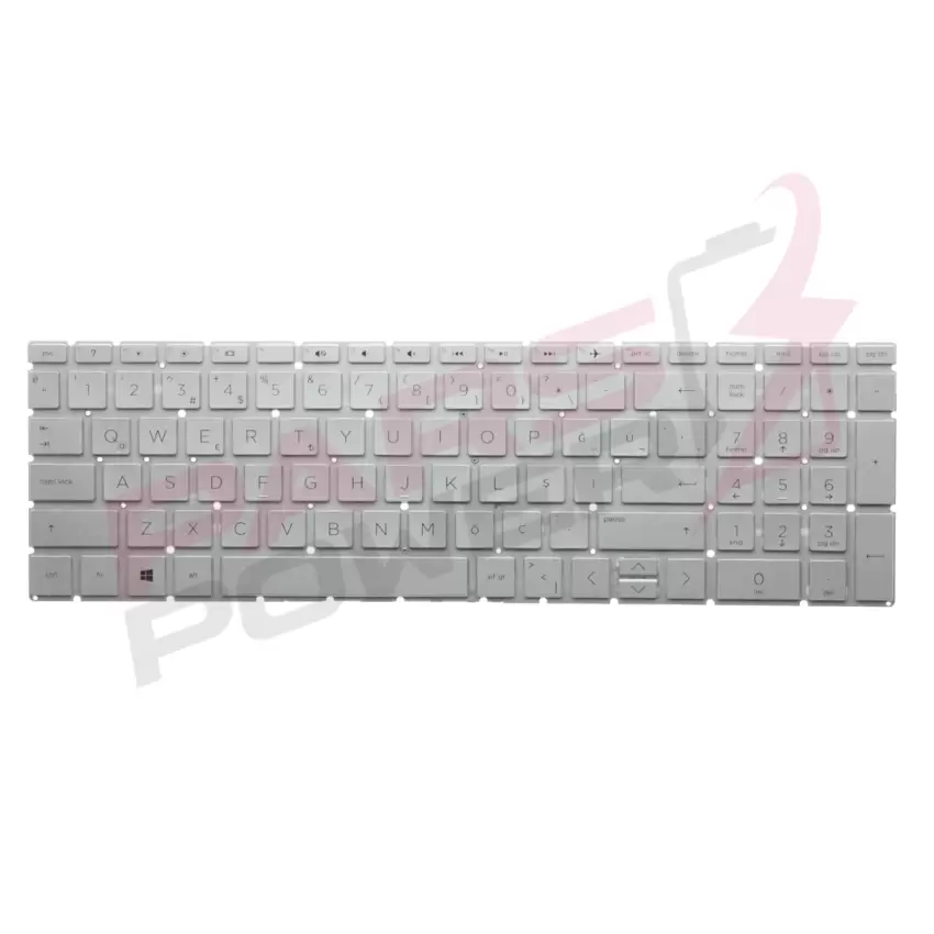 HP 15-da1006nt 5MM06EA, 15-db0058nt 6SQ21EA Notebook Klavye (Gümüş TR)