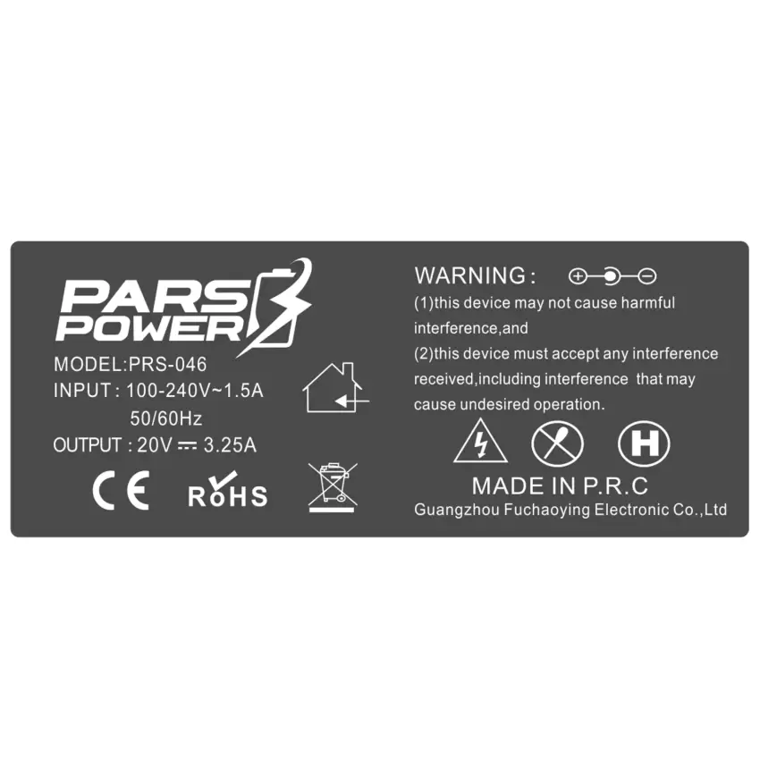 Pars Power PRS-046 65W 20V 3.25A  (7.9*5.5mm) ADAPTÖR