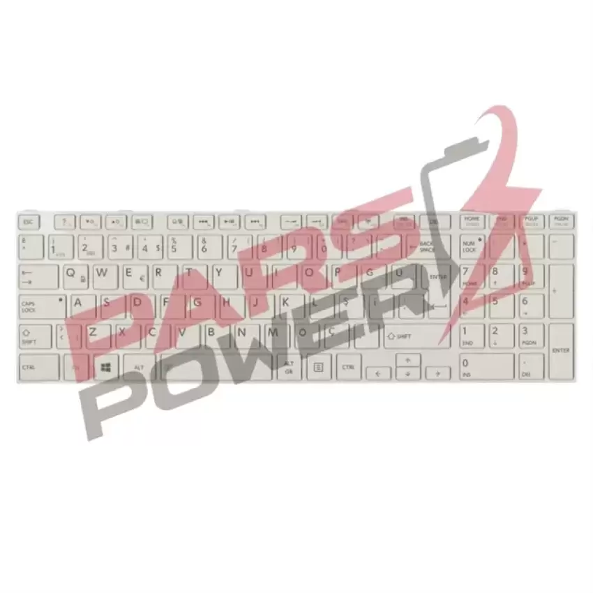 Toshiba Satellite C855-22P, C855-22Q, C855-22T Notebook Klavye (Beyaz TR)