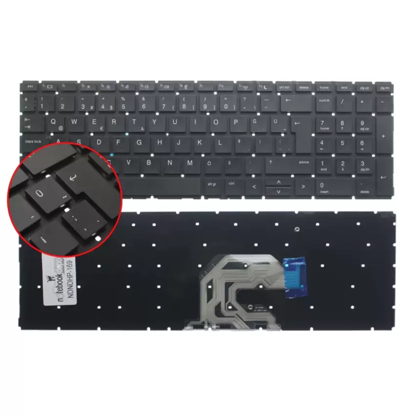 HP ProBook 455R G6 Klavye (Siyah TR)