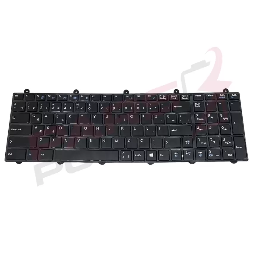 Msi GT70 2OLWS-683US, GE70 2QD-818XTR Notebook Klavye (Siyah TR)