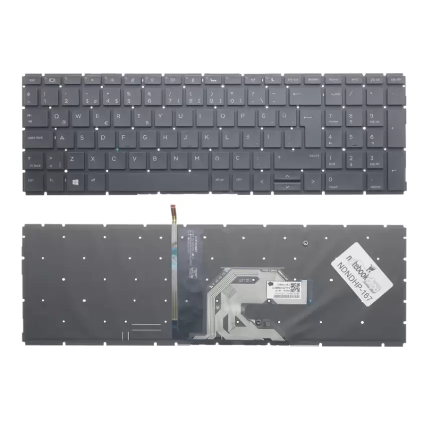 HP ProBook 450 G6 Klavye Işıklı (Siyah TR)