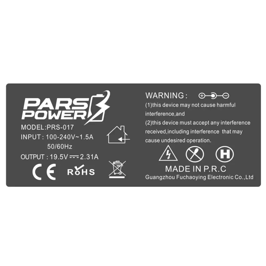 Pars Power PRS-017 45W 19.5V 2.31A (4.5*3.0mm) ADAPTÖR