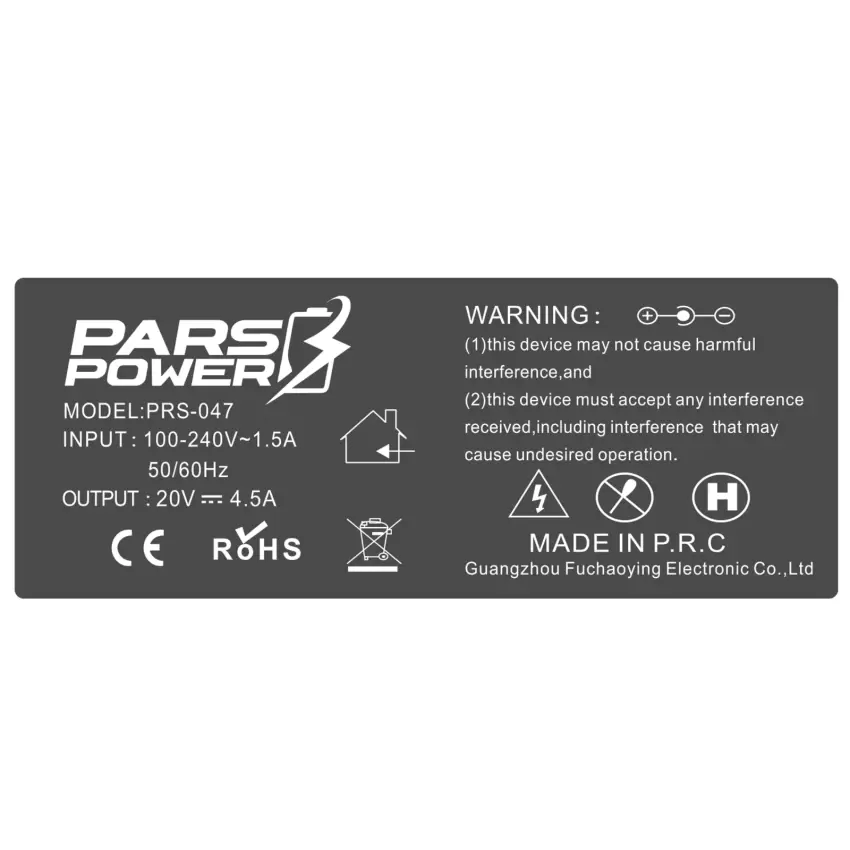 Pars Power PRS-047 90W 20V 4.50A  (7.9*5.5mm) ADAPTÖR