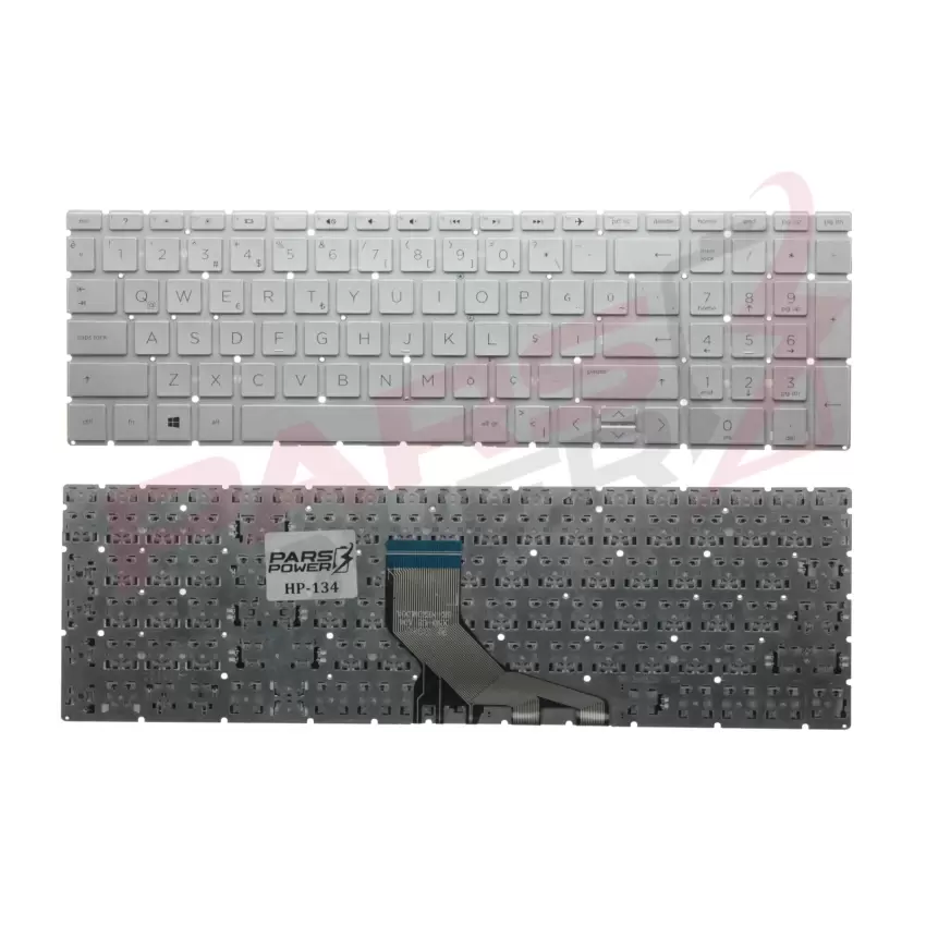 HP 15-dw0009nt (6VS40EA) Notebook Klavye (Gümüş TR)