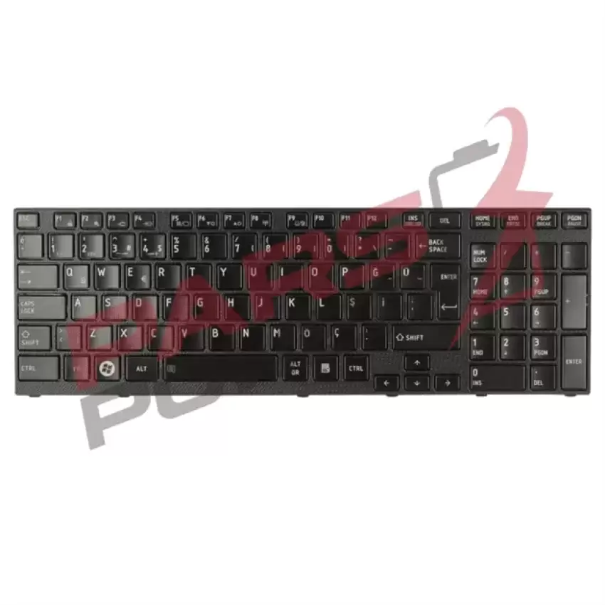 Toshiba Satellite A660-13P, A660-13Q Notebook Klavye (Siyah TR)