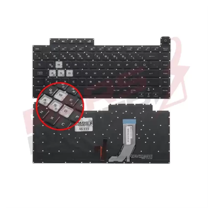 Asus ROG Strix G 0KNR0-4613TU00 Klavye Işıklı (Siyah TR)