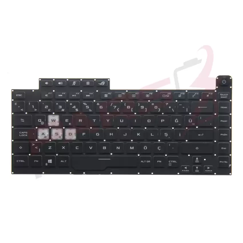 Asus ROG Strix G 0KNR0-4613TU00 Klavye Işıklı (Siyah TR)