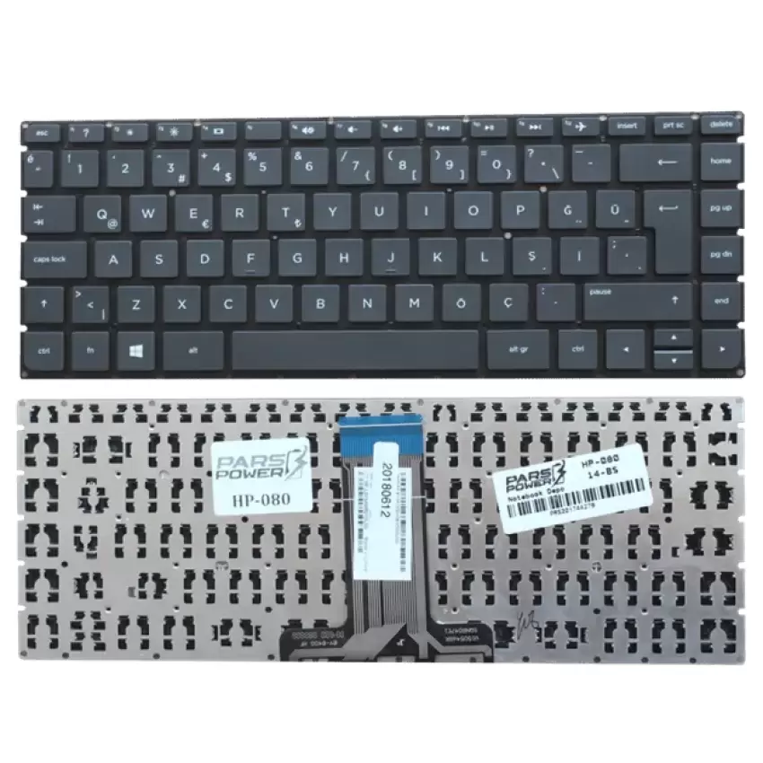 Hp 14-BS010NT(2BT03EA) Uyumlu Notebook Klavyesi (Siyah TR)
