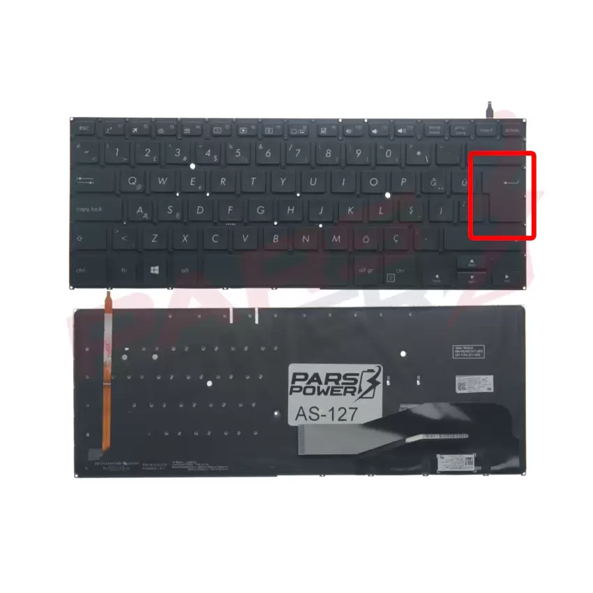 Asus NSK-WJ4BQ Klavye Işıklı (Siyah TR)