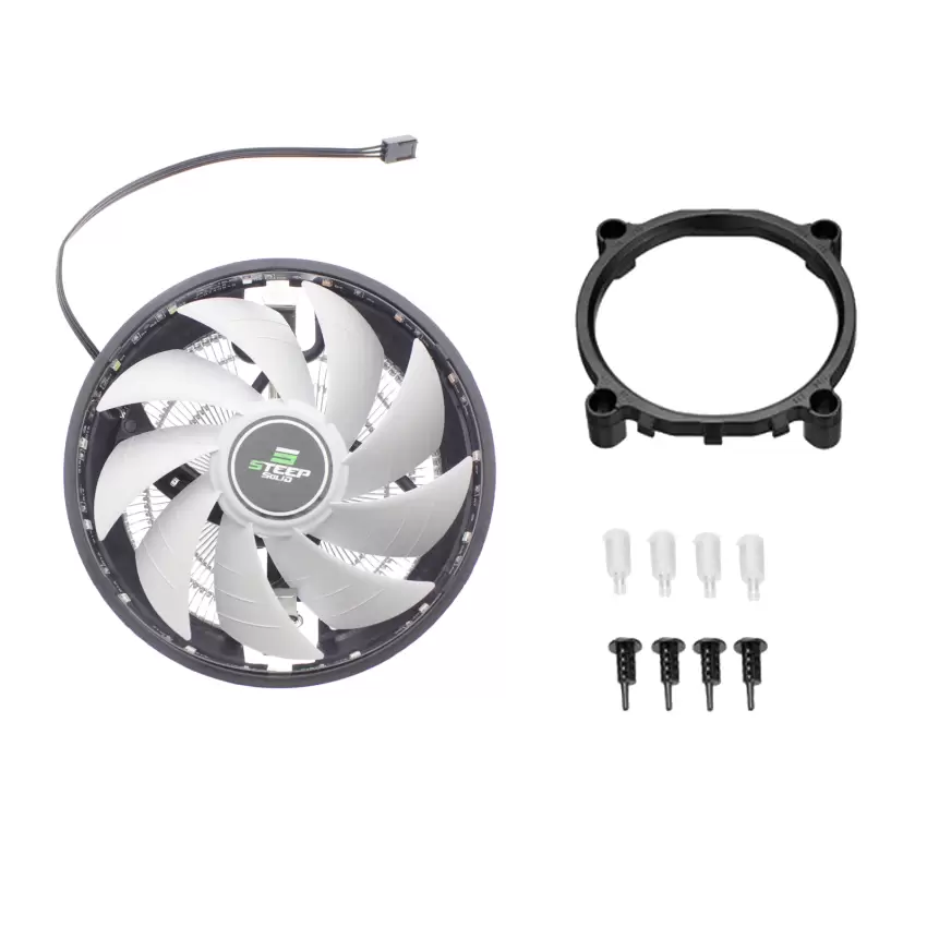 Steep Solid Ufo Serisi AMD 940 Universal CPU Fan - RGB Rainbow Masaüstü İşlemci Fanı