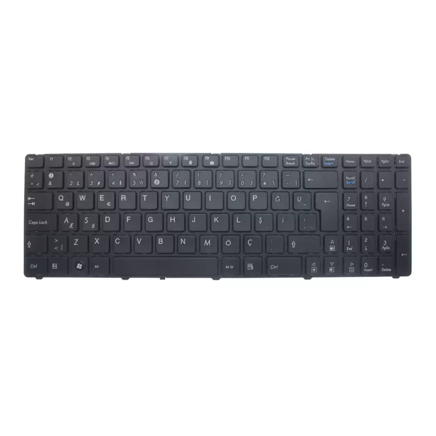 Medion Akoya E6224, E6226 Uyumlu Klavye (Siyah TR)