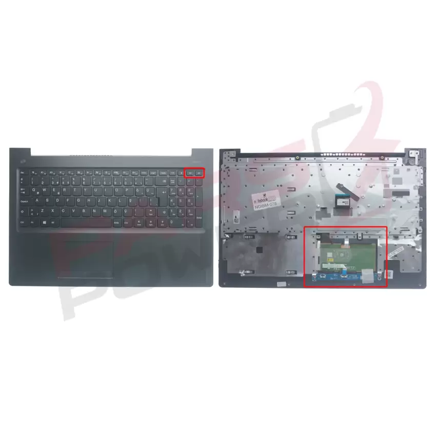 Lenovo ideaPad 510-15IKB 80SV00FATX Üst Kasalı Klavye (Siyah TR)