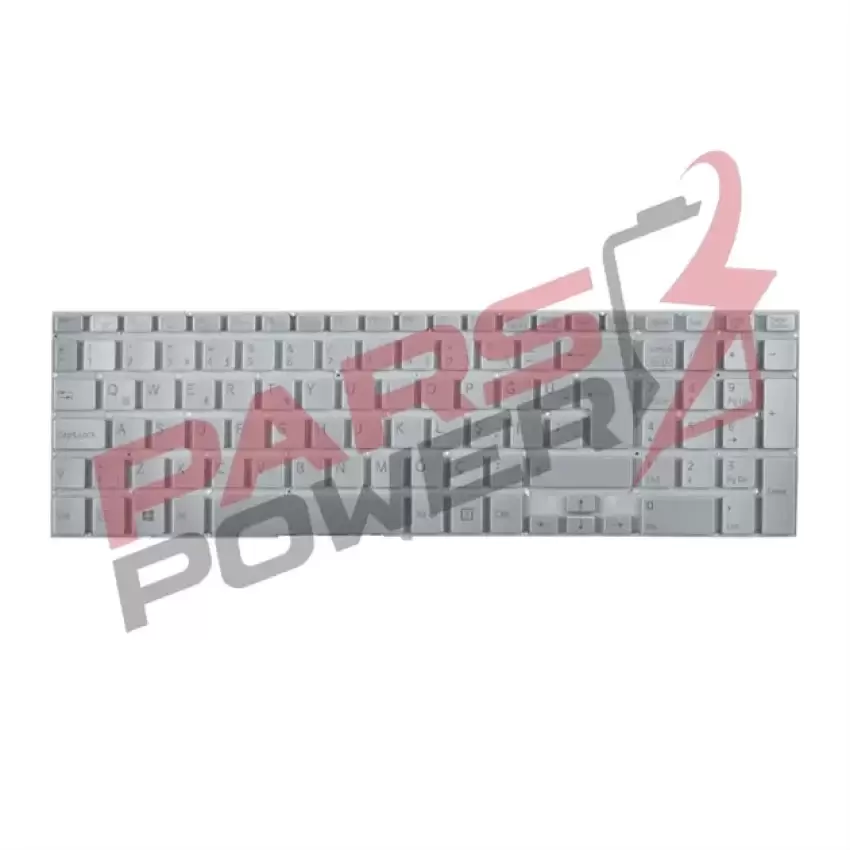 Sony Vaio Fit SVF1521W4E, SVF1521WST Notebook Klavye Işıklı (Gümüş TR)