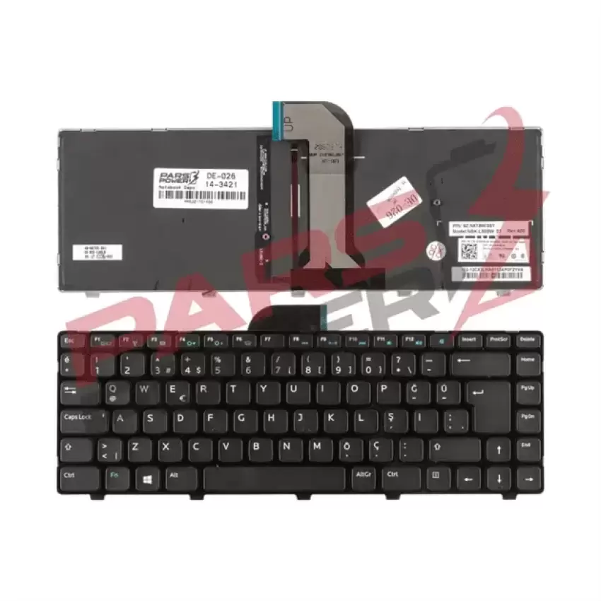 Dell NSK-L80BW 01, NSK-L90SW 0T Klavye (Siyah TR)