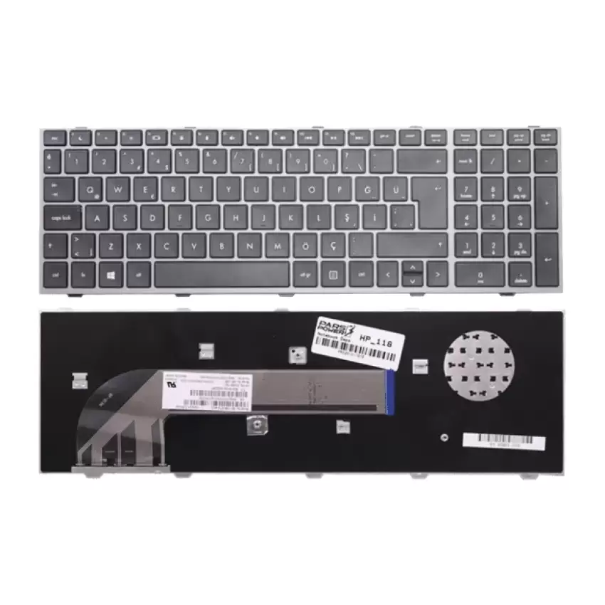 Hp 676504-141, 677045-141, 683491-141 Notebook Klavye (Siyah TR)
