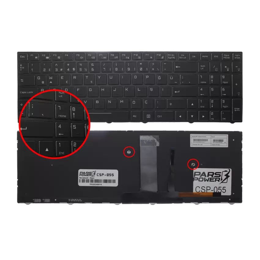 Casper Excalibur G900.1075-E660X Klavye Işıklı (Siyah TR)