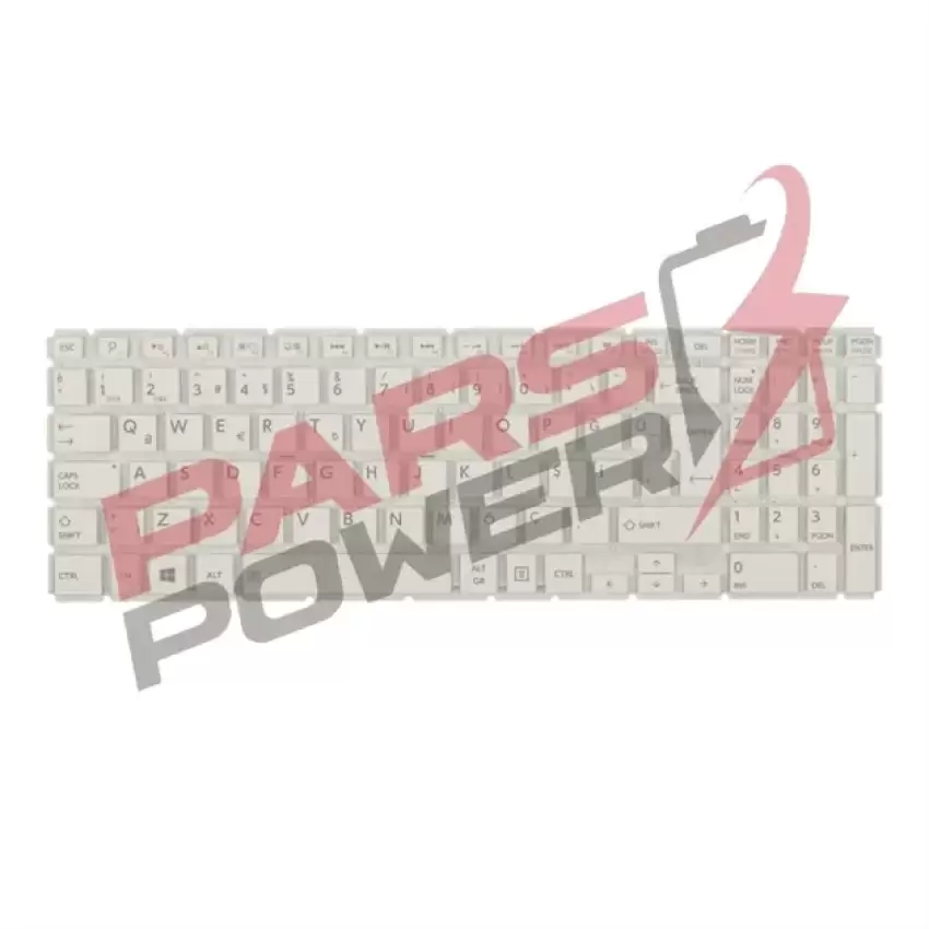 Toshiba Satellite L50-B-1DK, L50-B-1DL Notebook Klavye Işıklı (Beyaz TR)