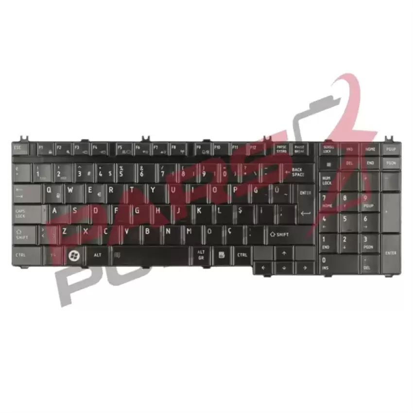Toshiba Satellite L500-1GF, L500-1GG Notebook Klavye (Siyah TR)