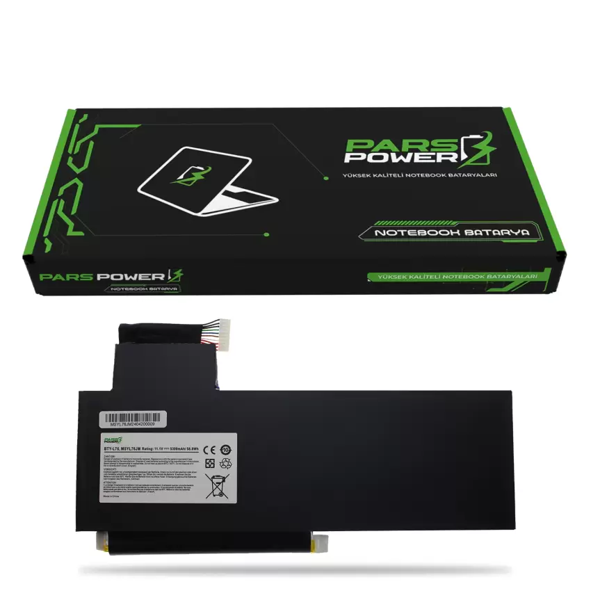 Msi BTY-L76, MS-1771, MS-1772 Notebook Batarya - Pil (Pars Power)
