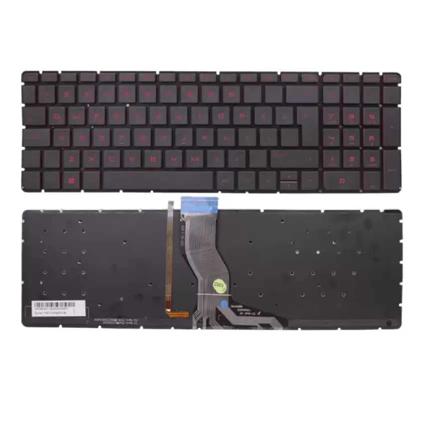 HP PK131CR1A00, PK131CR1A18, PK131CR2A00 Notebook Klavyesi Işıklı (Siyah TR)